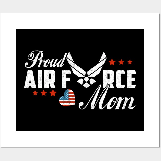 Proud Mom Air Force - USAF Women's Wall Art by Otis Patrick